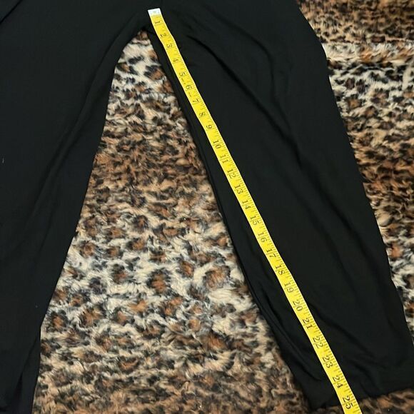Cupshe Black Ruffle Wide Leg Jumpsuit Festival Contemporary Date Night Vegas - Picture 9 of 16
